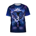 Midnight Rockstar Cat All-Over Print Tee