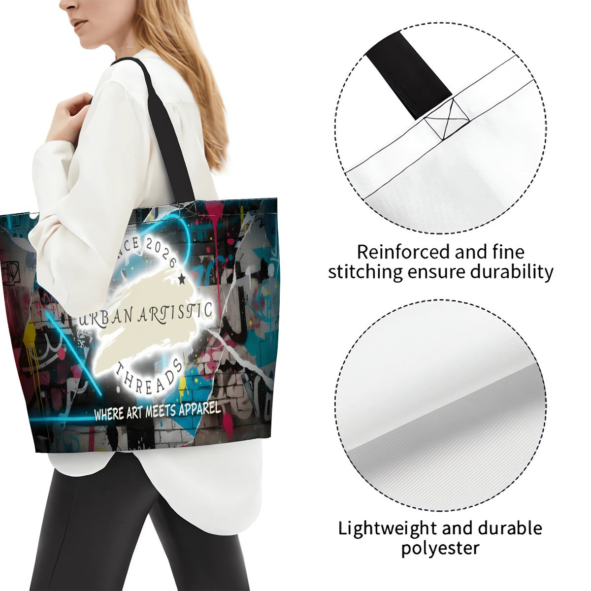 Urban Artistic Threads Women's Large Capacity Shoulder Bag