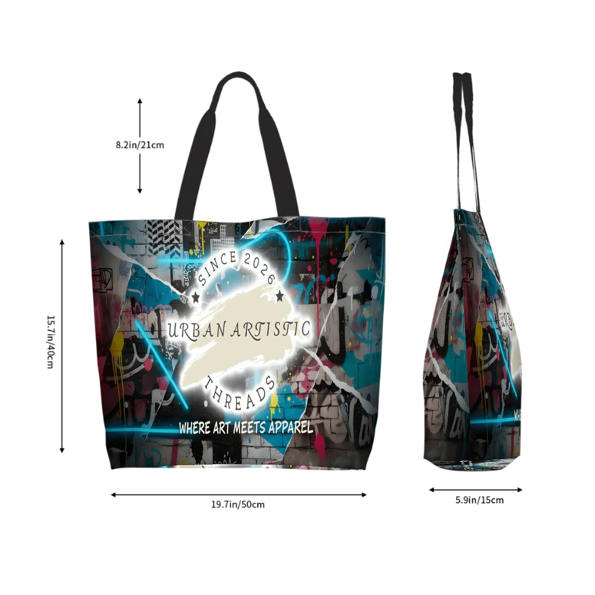 Urban Artistic Threads Women's Large Capacity Shoulder Bag