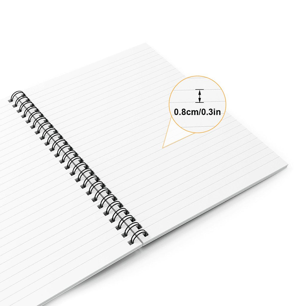 Urban Artistic Threads Signature Spiral Note Pad with lined pages, compact 5.9x8.2 inches, spiral binding.