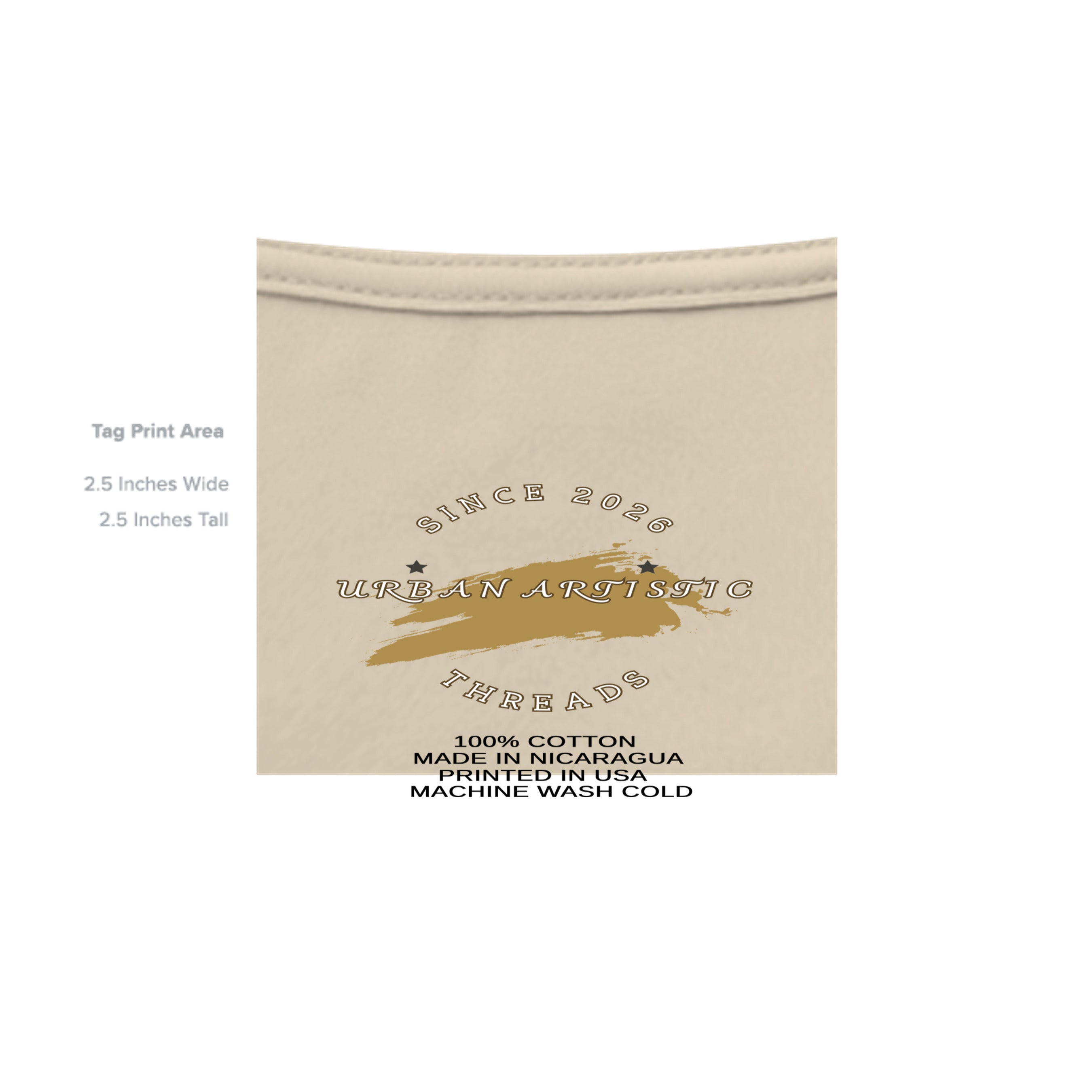 Rehabilitation Works Graphic Tee Second Chances Matter unisex shirt with beige packaging tag and Urban Artistic Threads branding.