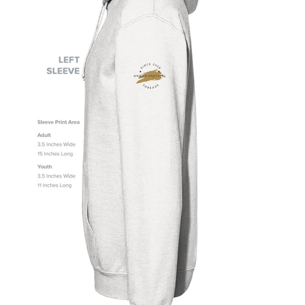 Second Chances Matter White Hoodie promotes prison reform for everyday comfort and hope.