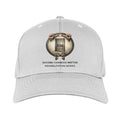 Gray cap featuring breaking chains and jail cell logo with Second Chances Matter Rehabilitation Works text.